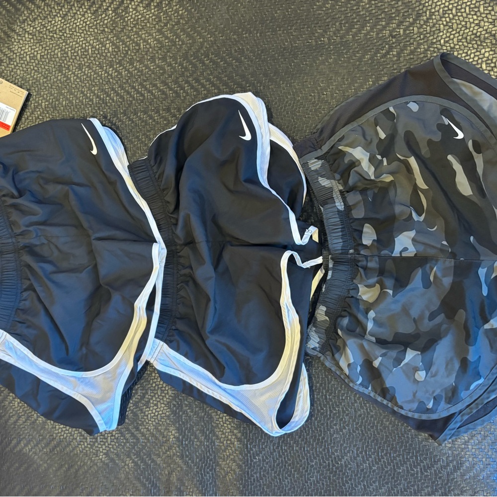 Nike Black and Camo Athletic Shorts Set
